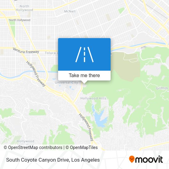 South Coyote Canyon Drive map