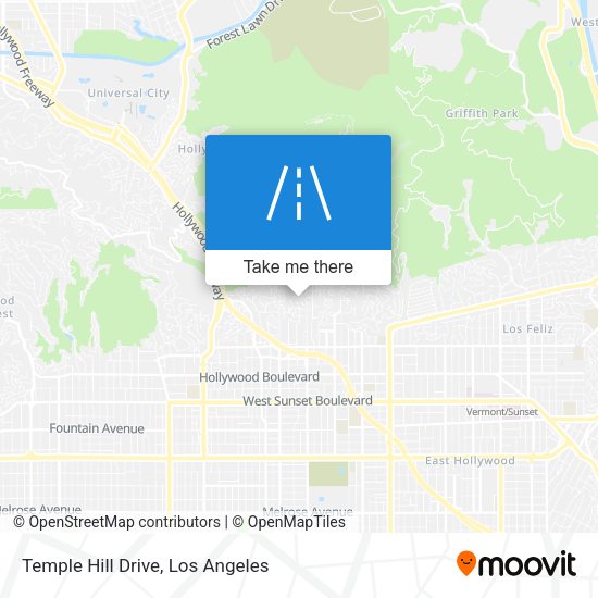 Temple Hill Drive map