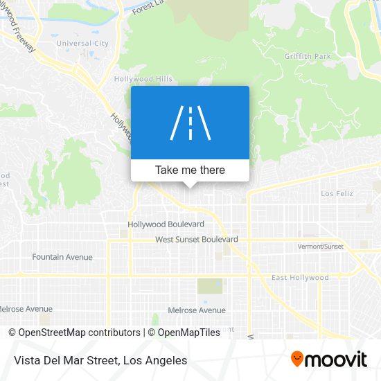 Mapa de Vista Del Mar Street