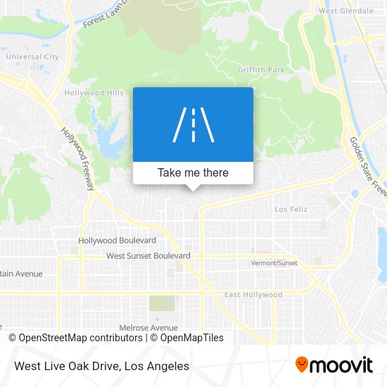 West Live Oak Drive map