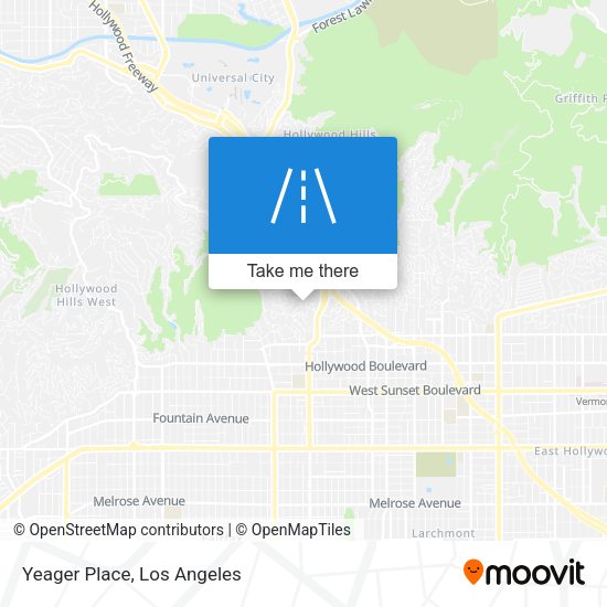 Yeager Place map