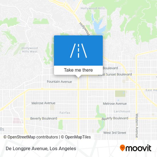 Mapa de De Longpre Avenue
