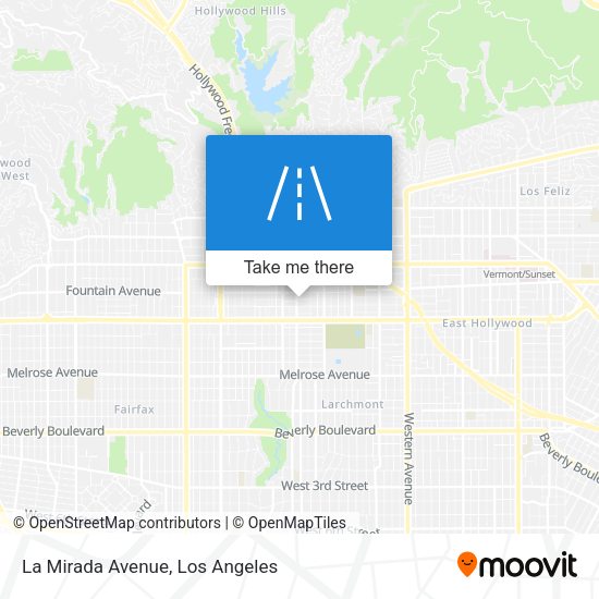 La Mirada Avenue map