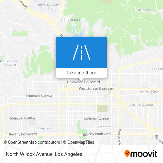 Mapa de North Wilcox Avenue