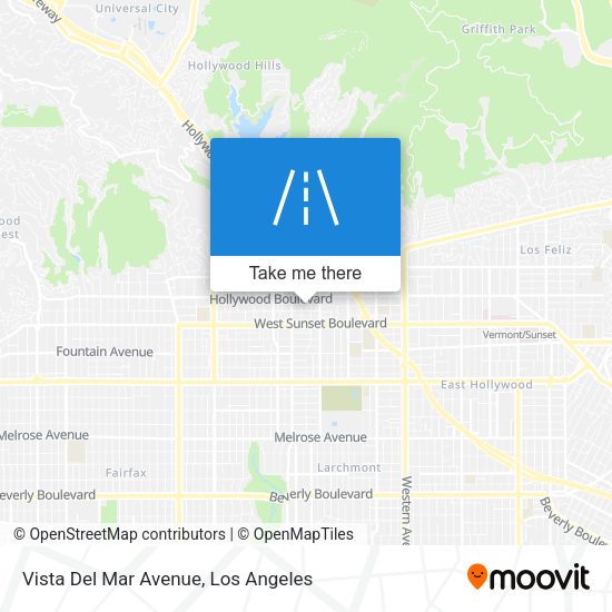 Mapa de Vista Del Mar Avenue
