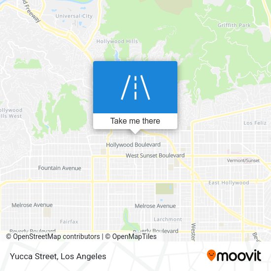 Mapa de Yucca Street