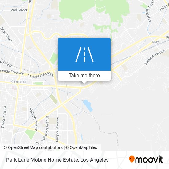 Park Lane Mobile Home Estate map