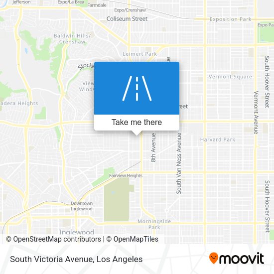 Mapa de South Victoria Avenue