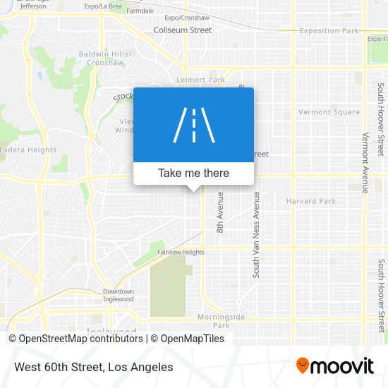West 60th Street map