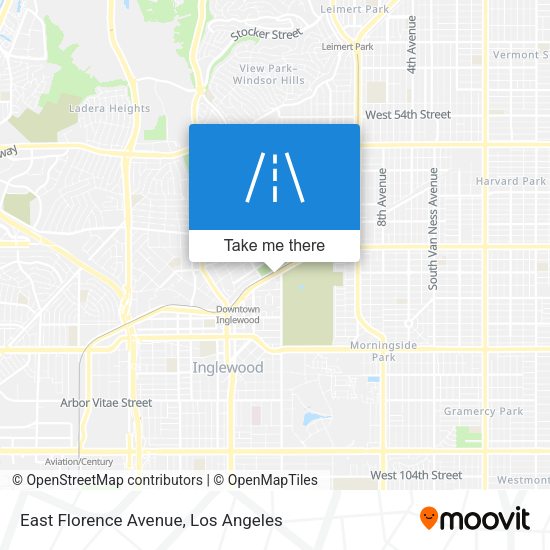East Florence Avenue map