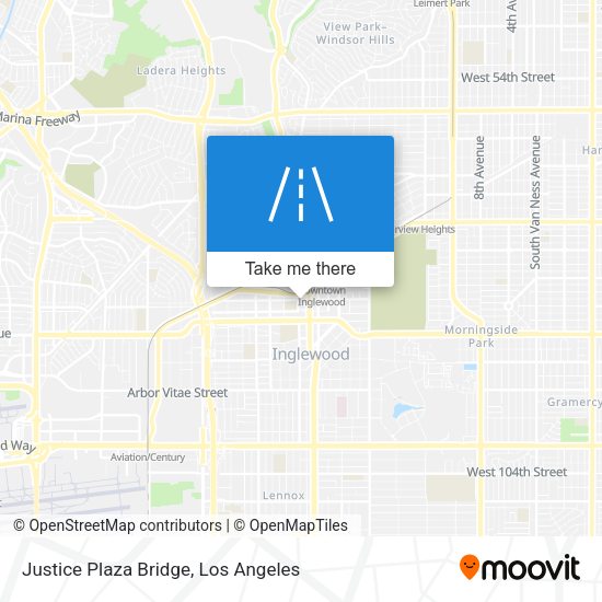 Justice Plaza Bridge map
