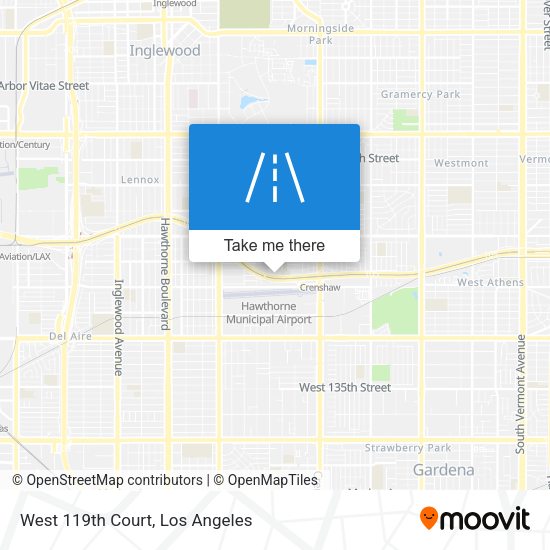 Mapa de West 119th Court