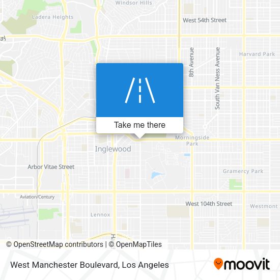 West Manchester Boulevard map