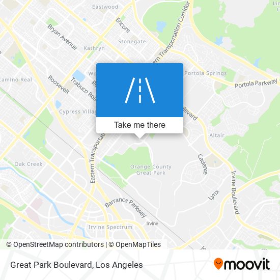 Great Park Boulevard map