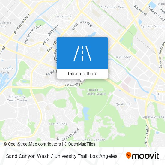 Sand Canyon Wash / University Trail map