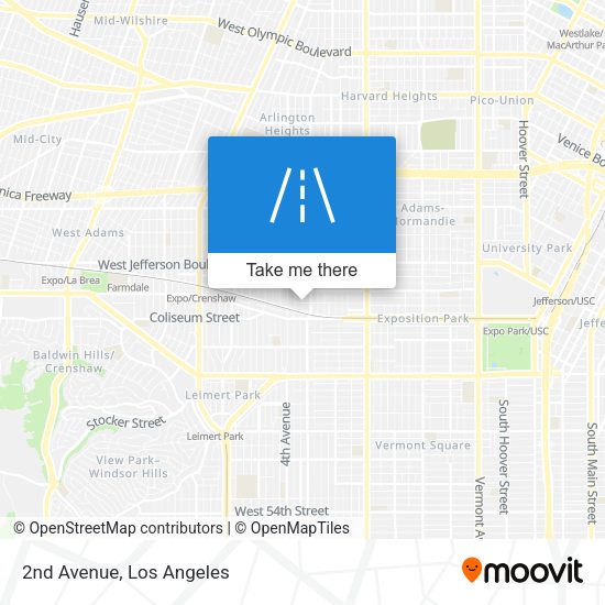 Mapa de 2nd Avenue