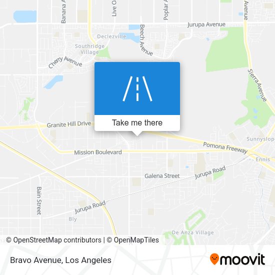 Bravo Avenue map