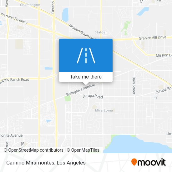 Camino Miramontes map