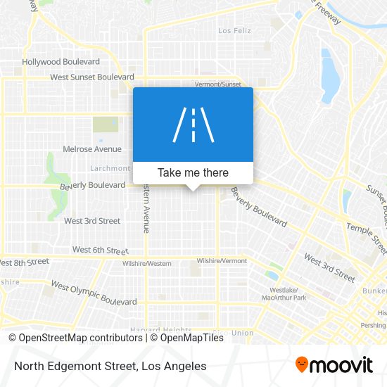 North Edgemont Street map