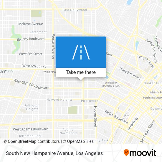 Mapa de South New Hampshire Avenue