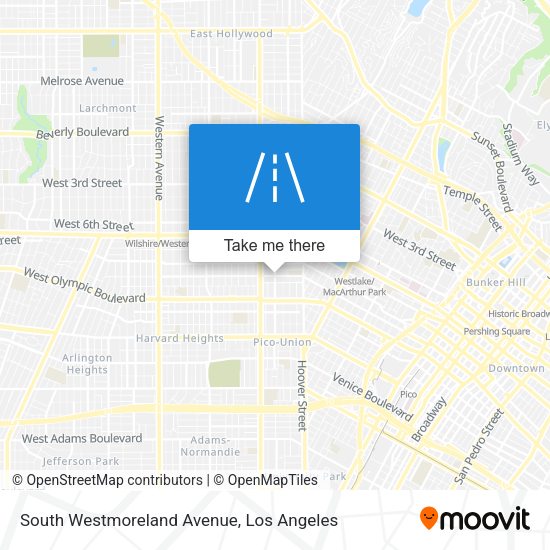 Mapa de South Westmoreland Avenue