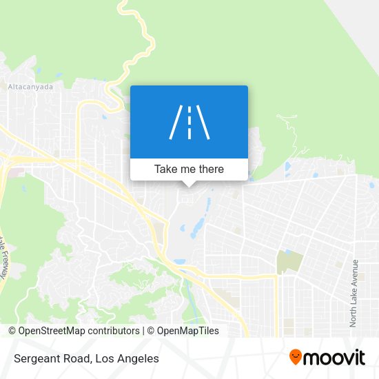 Mapa de Sergeant Road