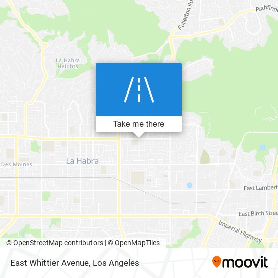 East Whittier Avenue map