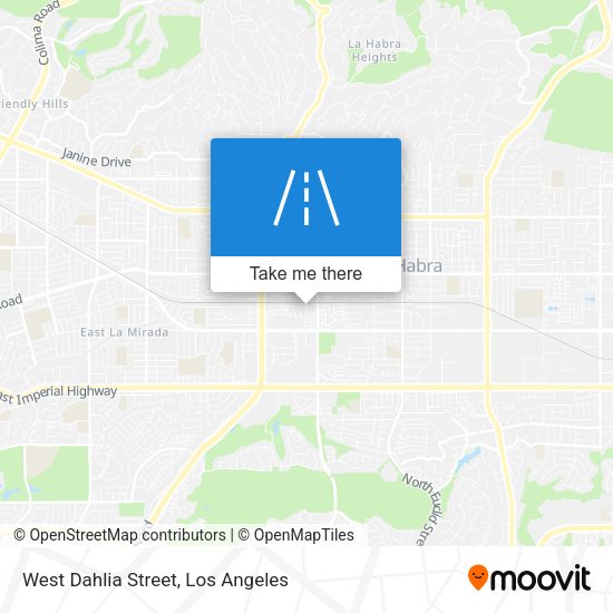 West Dahlia Street map
