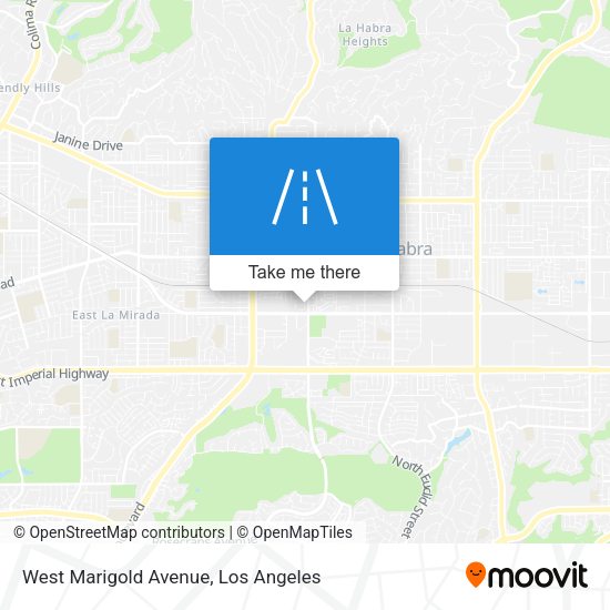 West Marigold Avenue map