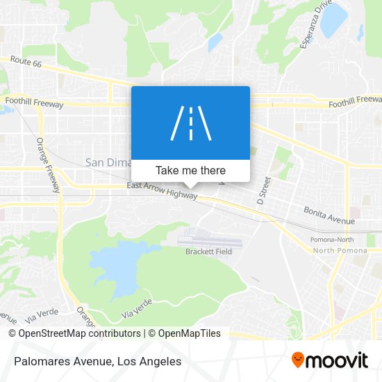 Palomares Avenue map