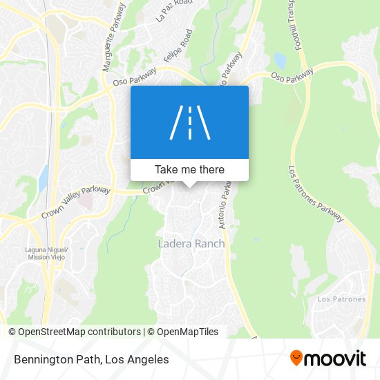 Bennington Path map