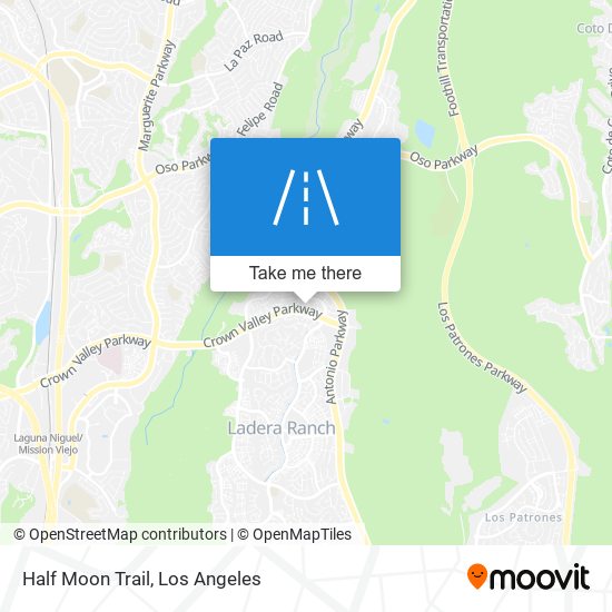Mapa de Half Moon Trail