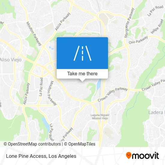 Lone Pine Access map