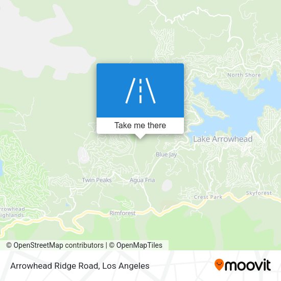 Arrowhead Ridge Road map