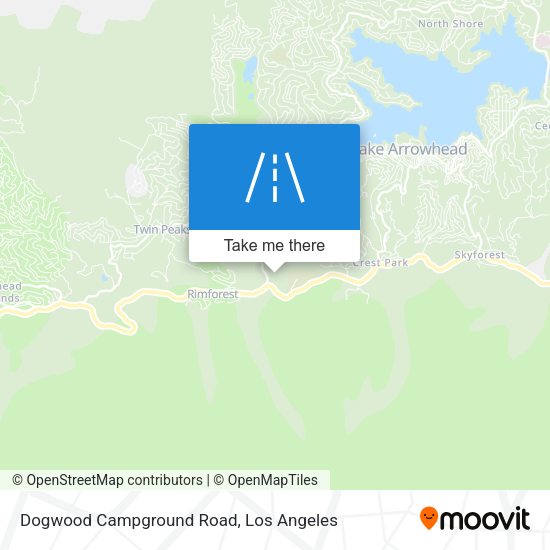 Dogwood Campground Road map