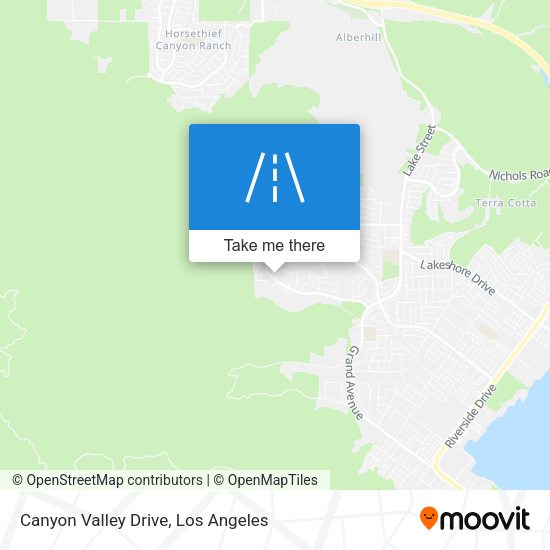 Canyon Valley Drive map