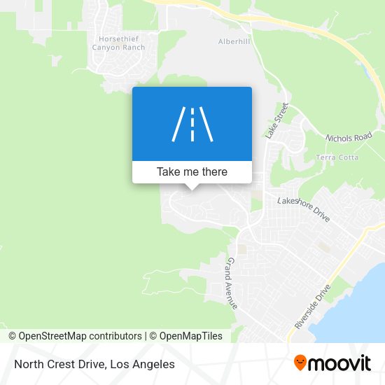 Mapa de North Crest Drive