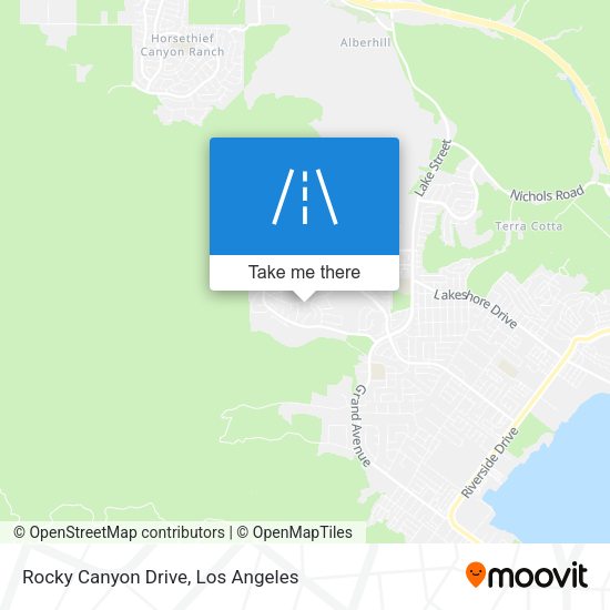 Mapa de Rocky Canyon Drive