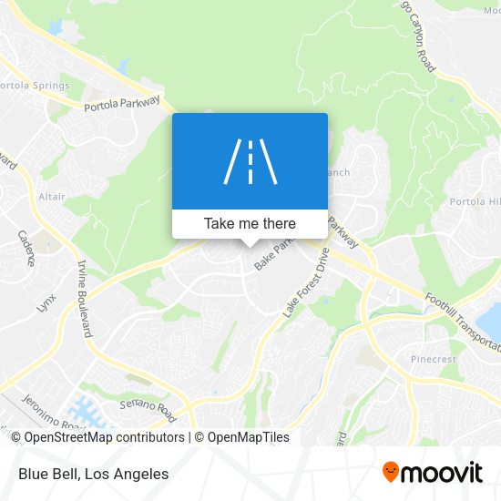 Mapa de Blue Bell