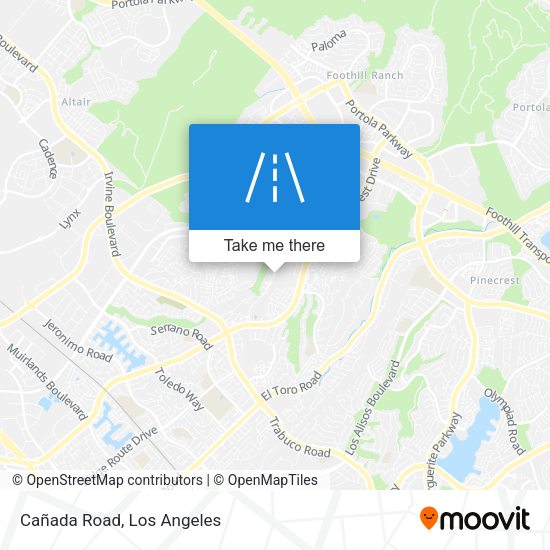 Mapa de Cañada Road