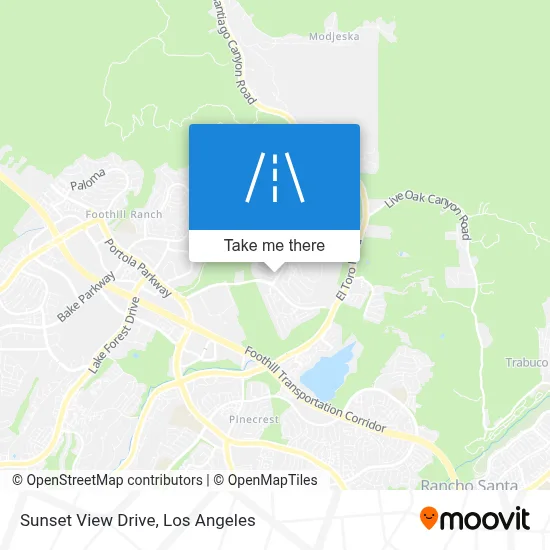 Sunset View Drive map