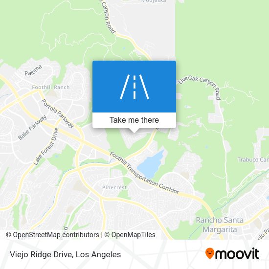 Viejo Ridge Drive map