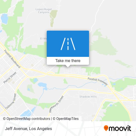 Mapa de Jeff Avenue