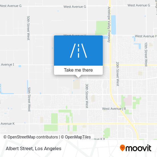 Mapa de Albert Street