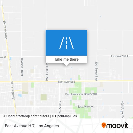 Mapa de East Avenue H 7