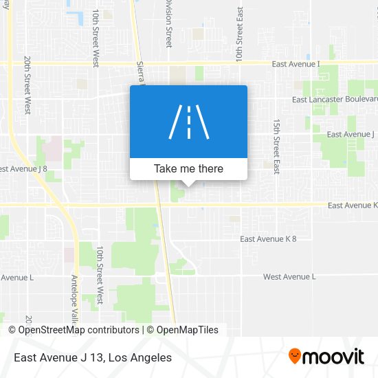 East Avenue J 13 map