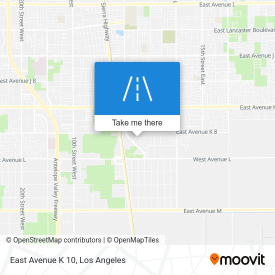 East Avenue K 10 map
