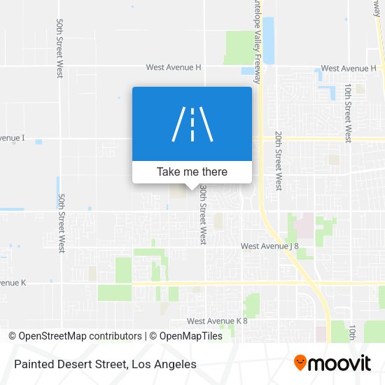 Painted Desert Street map