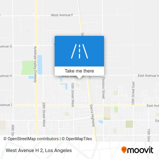 Mapa de West Avenue H 2