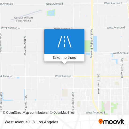Mapa de West Avenue H 8